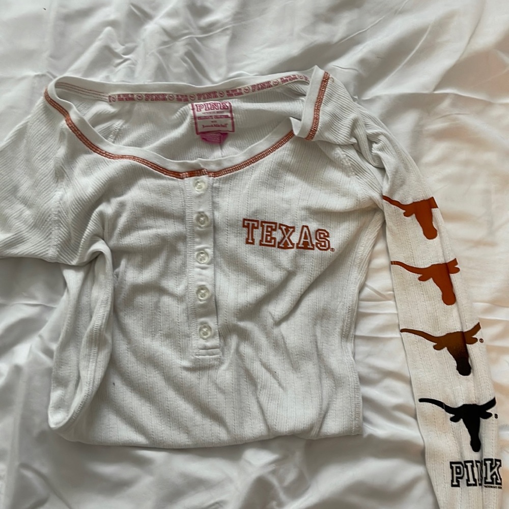 PINK longhorns comfy shirt